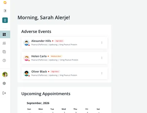 Clinical Monitoring dashboard